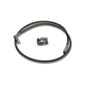 Braided clutch master-to-slave hydraulic line kit with adapters for 2003–2005 Dodge Neon SRT-4